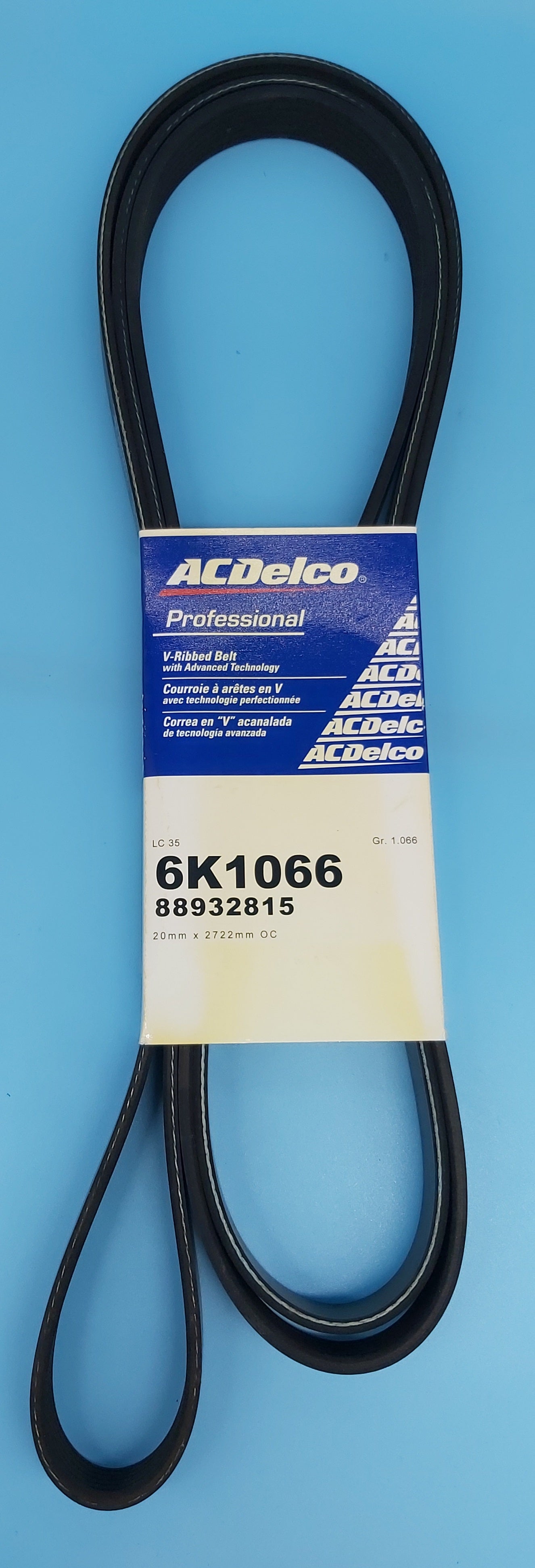 AC Delco 6K1066 Belt