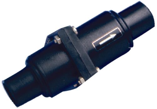 Attwood LV1215 1"-1 & 1/2" -inline-non-return-valve. Simple way to maintain prime in a suction or discharge line.