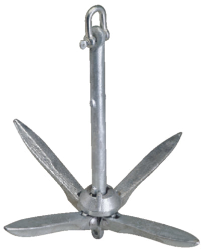 Attwood-3-lb-grapnel-folding-anchor. Ideal four-fluke anchor for personal watercraft (PWC), small craft, and dinghies. 