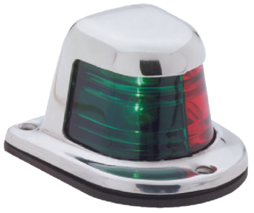 Attwood-bi-color-deck-mount-light-stainless-steel. Stainless steel. Provides 1-mile visibility for boats up to 39.4' in length