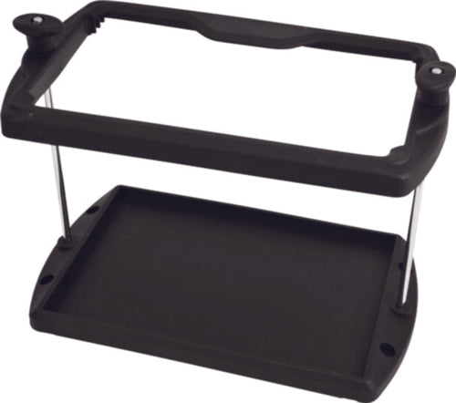 Attwood 9095-5 heavy-duty-battery-tray-for-group-27. Meet ABYC Standard E-10 and U.S. Coast Guard requirements
