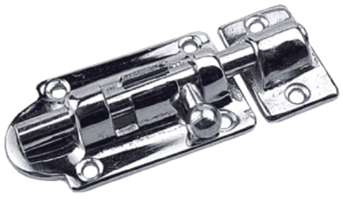 Sea-dog Line 222522-1 Chrome plated Brass Barrel Bolt 2-7/8". Ideal for use on doors, gates, and cabinets.