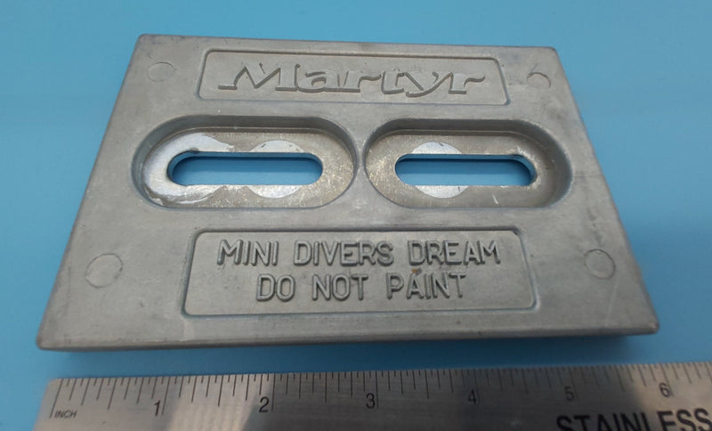 Mini divers dream HULL ANODE 4INX6IN PLATE