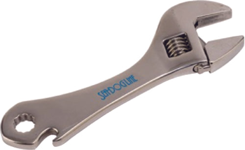 Sea-dog line Stainless Steel Adjustable Wrench Includes 1/4" Hex Head & Bottle Opener