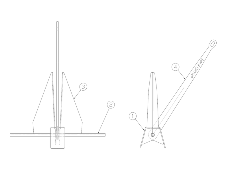 Danforth Standard Anchor Diagram