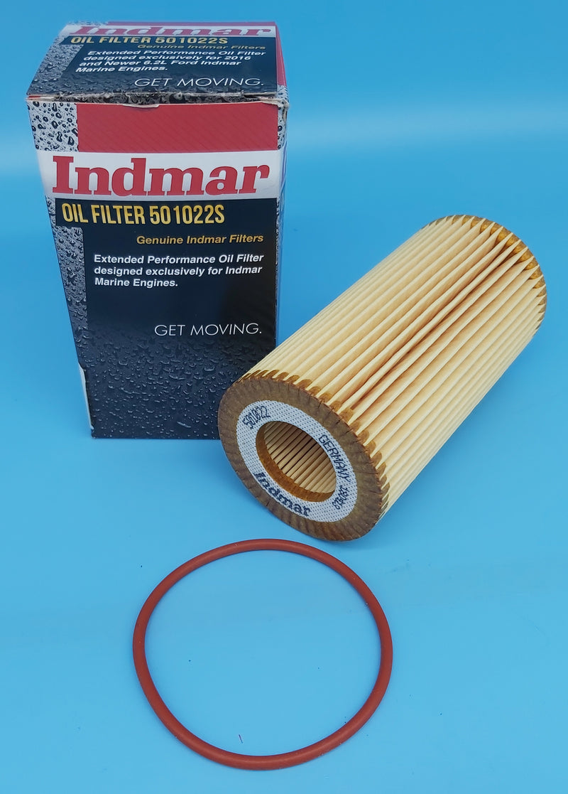 Indmar 50122S Oil Filter for Ford Raptor Engines. With O-Ring
