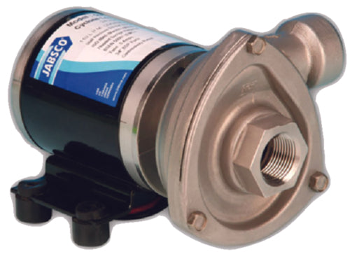 Jabsco-50840-0012-12v-cyclone-low-pressure-29-0-gpm-centrifugal-pump. Is ideal for hot water circulation duties such as engine cooling and central heating systems.