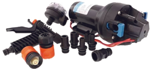 Jabsco-p501j119n3a-hotshot-series-washdown-pump-12v-5gpm. Self-priming allows for installation versatility Can run dry without damage
