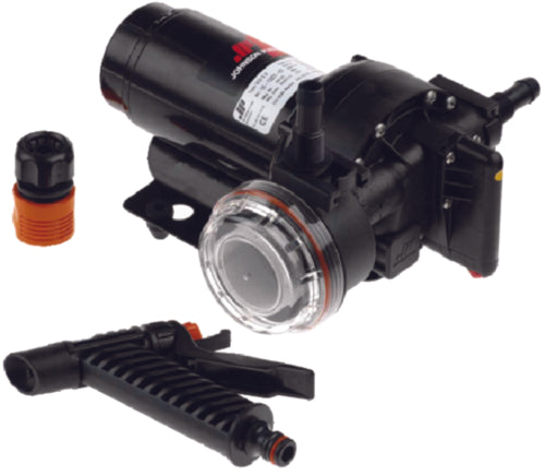 Johnson Pump SPX 10-13399-03 Aqua Jet™ Washdown Pump, 3.5GPM, 12V. Most compact motor, delivering highest PSI in the wash down pump category.