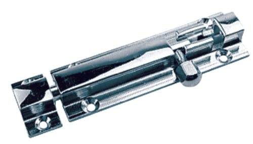 Sea-Dog 222500-1 Barrel Bolt, Chrome Plated Brass, 1-1/2". Ideal for use on doors, gates, and cabinets.