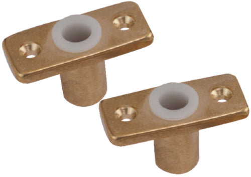Sea-dog Line 580600-1 Brass Oarlock Sockets, Top Mount, 1 pair