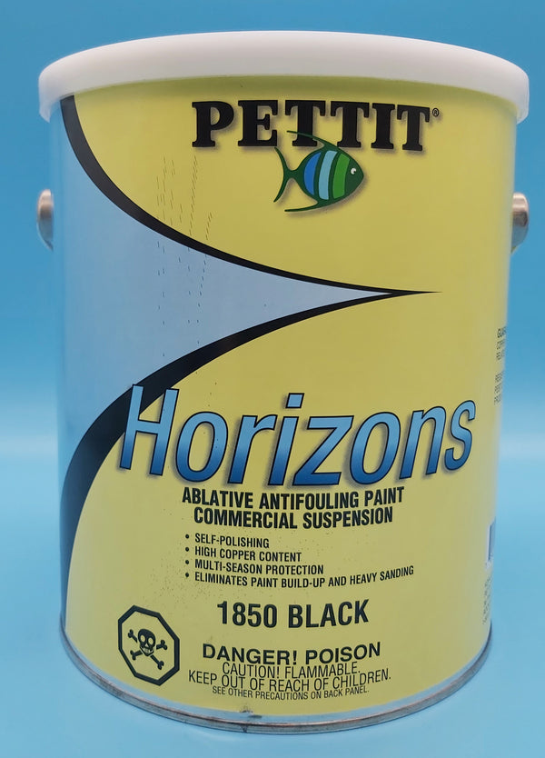 Pettit 1850CAG Horizons® Black Gal. High copper load for multi-season protection. Performs well in all conditions, including severe fouling waters.