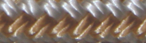 Premium Double Braided Nylon Fender Line, 14 × 6', GoldWhite pr.