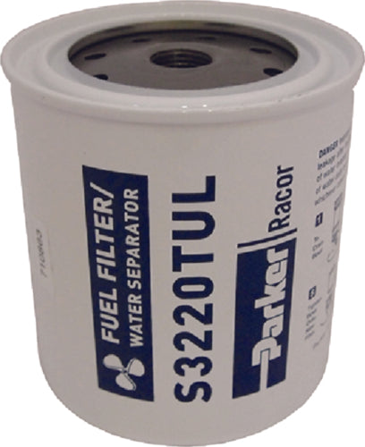 Racor S3220TUL spin on fuel filter. 10 Micron Aquabloc® Spin-on Element for B32020MAM.