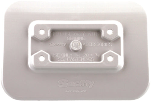 Scotty-341gr-glue-on-mount-pad-grey-5" x 7". For mounting Scotty rod holder mounts to inflatables. can be bonded to PVC or Hypalon