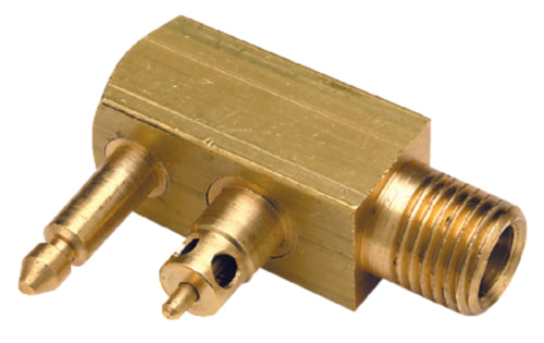 Seachoice Deluxe Fuel Connector For Yamaha/Mercury/Mariner, Brass 1/4" Male NPT thread