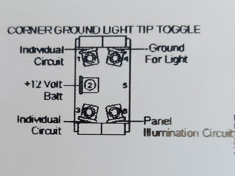 SeaDog Line 420123-1 Lighted Tip Toggle Switch On/Off/On, Wiring diagram