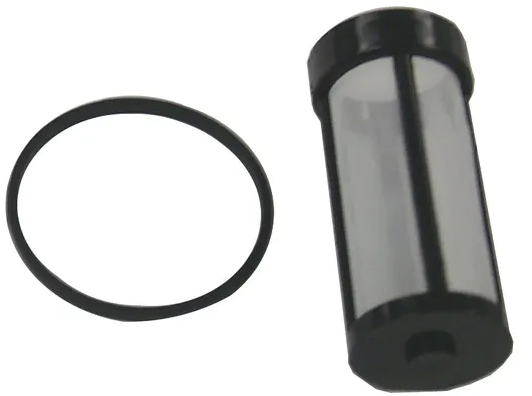 Sierra Fuel Filter 18-7802.  Micron Rating: 75. Fuel filter screen & viton seal for Mercury under-cowl fuel filter assemblies with screw on bowl.