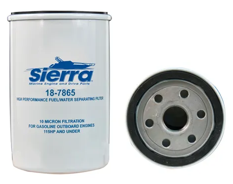 Sierra Water Separating Fuel Filter 18-7865. Replaces: Mercury Marine MAR-M10EL-00-00  &  Yamaha Outboard MAR-MINIF-IL-TR
