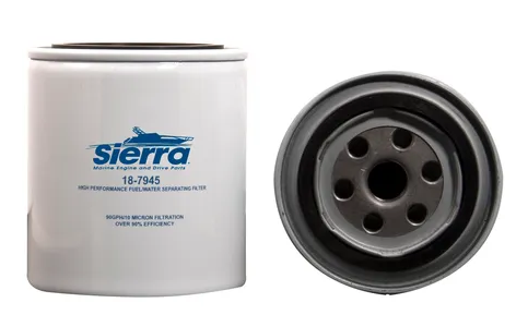 Sierra Water Separating Fuel Filter 18-7945. Replaces various Honda, Yamaha, Mercury Marine and Mercruiser Stern Drive part numbers