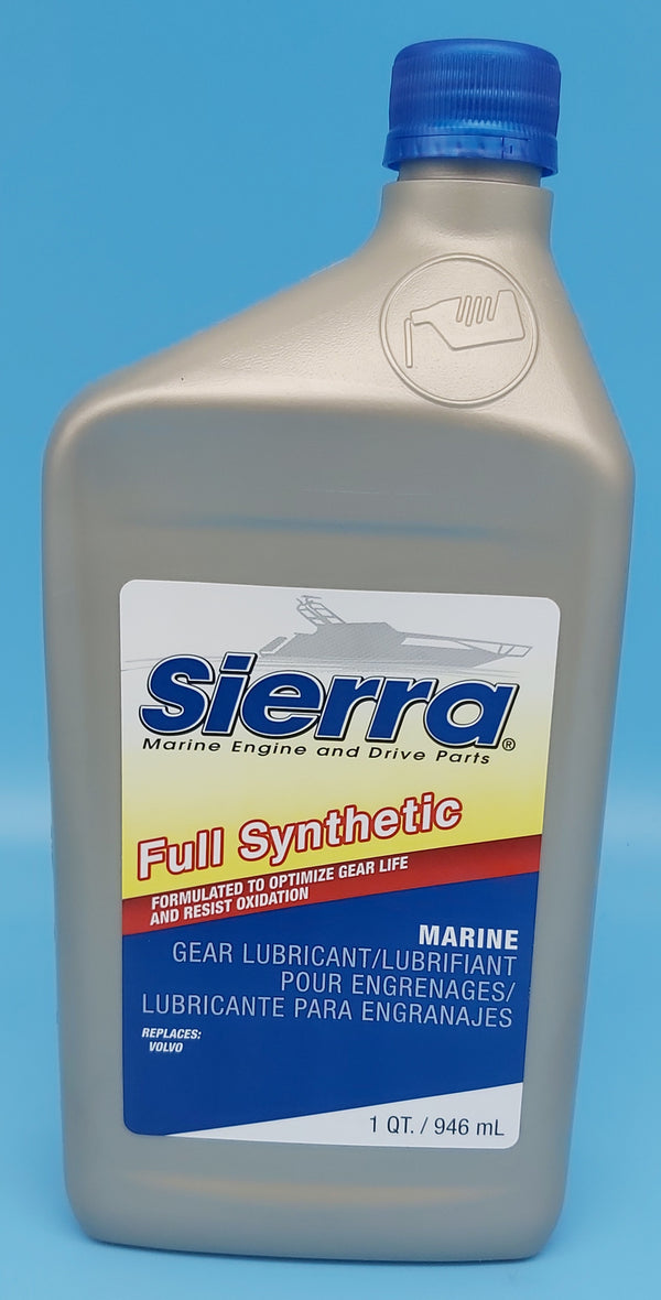 Sierra 18-9680-2 Full Synthetic Gear Lube, 1 Qt. Replaces: Volvo Penta 1141679, Johnson/Evinrude Outboard 778755