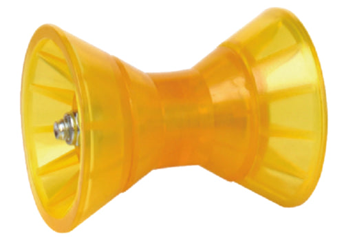 Tie Down Engineering Hull Sav'r Poly Vinyl Amber Roller. will not mark or mar your boat. 3" with 1/2" hole. 