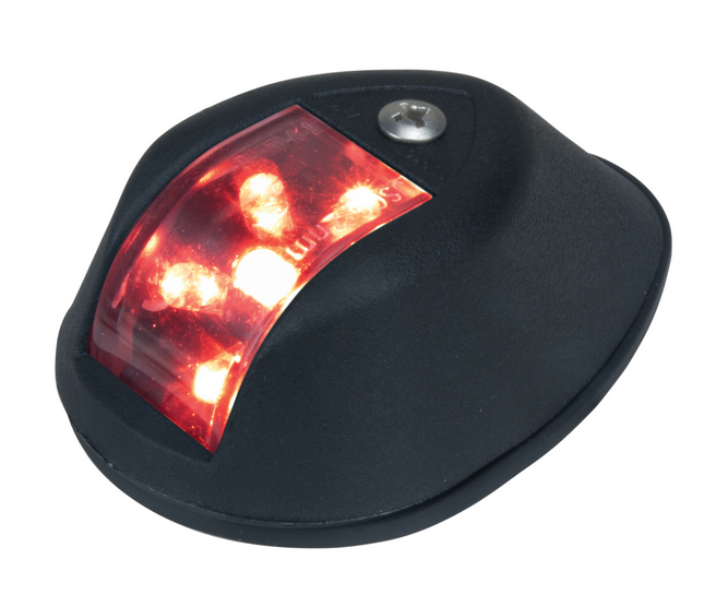 Perko 602DP1BLK LED 12V Black Sidelights, Red